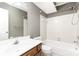 This hall bathroom features a tub and shower combination at 7218 Jacobs Fork Ln, Charlotte, NC 28273