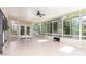 Bright sunroom featuring large windows, skylights, and neutral colors at 7218 Jacobs Fork Ln, Charlotte, NC 28273