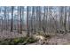 The property includes a natural creek surrounded by lush greenery, adding a serene element at 7648 Forest Oak Dr, Denver, NC 28037