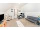 Bright attic space set up as a home office at 8414 Oak Ne Dr, Charlotte, NC 28269