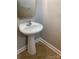 Pedestal sink in the powder room at 11622 Lioness St, Charlotte, NC 28273