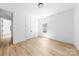 Bedroom features hardwood floors, double closets, and natural light at 13109 Homewood Dr, Charlotte, NC 28262