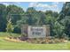 Brinkley Ridge community entrance sign surrounded by flowers and lush greenery at 156 Parker Claire Ln, Kings Mountain, NC 28086