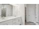 Bathroom featuring double vanity, tile floors, and a framed mirror at 2053 Skyhawk Dr, York, SC 29745