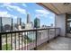 Stunning balcony view showcasing the vibrant Charlotte city skyline at 222 S Caldwell St # 1909, Charlotte, NC 28202