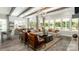 Bright living room with hardwood floors, large windows, high ceilings, and comfortable furniture at 3099 Trace Meadow Ct, York, SC 29745