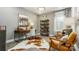 Cozy office with desk, shelving, stylish decor, hardwood floors, and natural light at 3099 Trace Meadow Ct, York, SC 29745