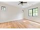 Bright bedroom with hardwood floors, fresh paint and plenty of natural light at 3524 Lacie Ln, Charlotte, NC 28211