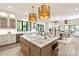 Spacious kitchen with a large island, modern appliances, and ample counter space at 3524 Lacie Ln, Charlotte, NC 28211