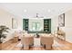 Bright living room with built-in shelving, a window seat, and modern furniture at 3524 Lacie Ln, Charlotte, NC 28211