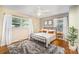Cozy bedroom with natural light, neutral color scheme, and a large rug at 3529 Trent St, Charlotte, NC 28209
