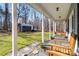 A view from the front porch to the large lot at 400 Joe Cloninger Rd, Bessemer City, NC 28016