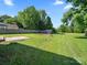 Large backyard with a shed surrounded by a wooden fence at 4101 New Castle Ln, Monroe, NC 28110