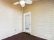 Covered porch area with wood flooring and walls that leads to the exterior door at 5018 Drake Pond Ln, Rock Hill, SC 29732