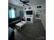 Inviting living room with a fireplace, comfortable seating, and stylish decor at 642 Boger St, Mooresville, NC 28115