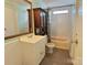 Cozy bathroom with a vanity, toilet, tub-shower combo, linen storage cabinet, and neutral finishes at 668 Osteen Rd, York, SC 29745