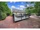 Backyard with a fenced deck at 7710 Grove Hall Ave, Mint Hill, NC 28227