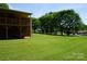 A lush green backyard with an under deck patio area offering ample outdoor space at , Hickory, NC 28602