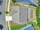 A top-down aerial view captures the layout of a home and its surroundings at 1001 Emory Ln, Fort Mill, SC 29708