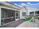Backyard deck featuring stylish outdoor seating and a view of the screened-in porch at 1001 Emory Ln, Fort Mill, SC 29708