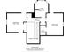 Second-floor layout with three bedrooms, two bathrooms, hallway, and walk-in closet at 1002 4Th Ne St, Conover, NC 28613
