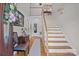 Bright and inviting foyer with hardwood floors, staircase, and elegant décor, creating a warm entrance at 1002 4Th Ne St, Conover, NC 28613