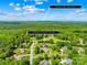 An aerial view shows the home's location 16 minutes from Downtown Fort Mill, SC at 1305 Glenview Ln, Rock Hill, SC 29730