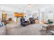 Open-concept living area with wood cabinets and easy access to multiple rooms at 1305 Glenview Ln, Rock Hill, SC 29730