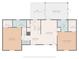 Detailed floor plan featuring two bedrooms, bathrooms, kitchen, living room, and patio/screened porch at 145 Woodview Dr, Statesville, NC 28625