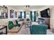 Relaxing living room with a plush sectional sofa, large windows, and stylish decor at 1497 Striped Bass Ln, Clover, SC 29710