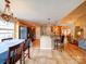 Bright, open-concept kitchen featuring a breakfast bar and access to the dining and living spaces at 2547 Bill Thompson Rd, Lancaster, SC 29720