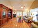 Cozy living room with a fireplace, media center, and large windows, offering ample space to unwind at 2547 Bill Thompson Rd, Lancaster, SC 29720