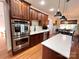 Modern kitchen featuring stainless steel appliances and eat-in island at 3000 J R Ct, Stanley, NC 28164