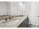 Stylish bathroom featuring double sinks and granite countertops at 432 Belton St, Charlotte, NC 28209