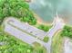 Aerial view of a public parking lot with access to the lake at 4585 Sunrise Beach Rd, Catawba, NC 28609