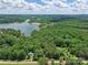 Aerial view of 4585 Sunrise Beach Rd property nestled among lush trees and near Lookout Shoals Public Boat Ramp at 4585 Sunrise Beach Rd, Catawba, NC 28609