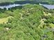 Beautiful aerial view showcasing a lakeside community with green trees and houses at 4585 Sunrise Beach Rd, Catawba, NC 28609