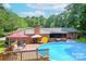 Outdoor pool with deck and lounge seating, perfect for entertaining and relaxing at 4805 Nesbitt Rd, Monroe, NC 28112