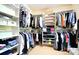Well-organized walk-in closet with shelving and hanging rods for ample storage space at 5827 Rileys Ridge Rd, Charlotte, NC 28226