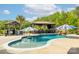 Backyard swimming pool features a sun-soaked patio with outdoor kitchen, bar and grill; perfect for entertaining at 754 Culp Ferguson Rd, Lancaster, SC 29720