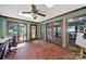 Sunroom with skylights, windows, and space for working from home at 8524 Quarters Ln, Mint Hill, NC 28227