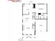 Detailed floor plan showcasing the layout of the living room, kitchen, bedrooms and garage at 111 Tilton Dr, Mooresville, NC 28115
