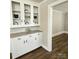 Dining area with granite countertop and cabinets at 169 Freeze Nw Ave, Concord, NC 28025