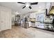 Spacious kitchen with white cabinetry, stainless steel appliances, and tile flooring at 18 Shipmaster Ct, Clover, SC 29710