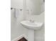 This half bathroom features modern fixtures, and hardwood floors at 1855 Second Baxter Xing, Fort Mill, SC 29708