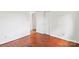 Bedroom featuring hardwood floors and neutral paint, ready for your personal touch at 205 Dogwood Ln, Dallas, NC 28034
