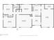 Detailed floor plan showing layout of bedrooms, kitchen, living room, and garage at 205 Dogwood Ln, Dallas, NC 28034