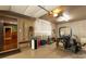 Organized garage interior with lawn equipment, tools, and ample storage space at 2101 Congress Ct, Kannapolis, NC 28083