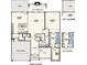 Spacious first floor layout with a kitchen, dining area, Gathering room, owner's suite, and a flex space at 215 Hogan'S Valley Way, Salisbury, NC 28144