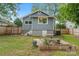 A quaint home featuring a lush backyard with a charming stone seating area, perfect for outdoor relaxation and entertaining at 222 N Weldon St, Gastonia, NC 28052